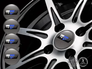 Toyota TRD Marque Étiquettes Bombées Style Autocollants Jantes